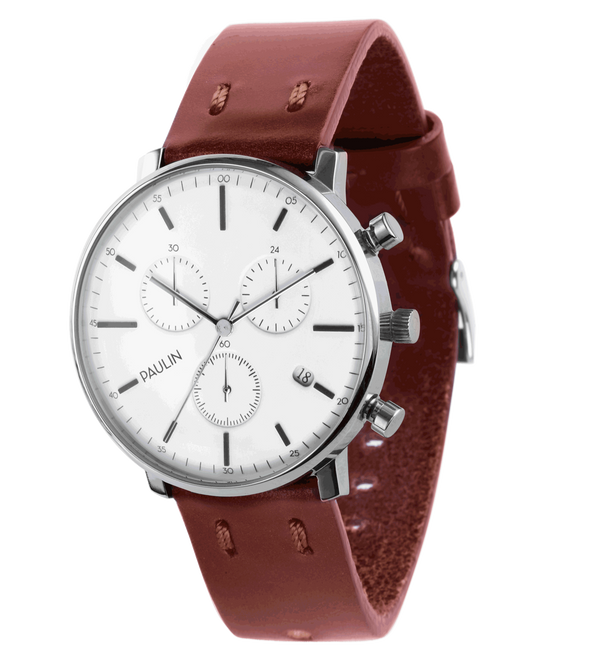 Paulin Watches - C201A / CHRONOGRAPH - Brown White